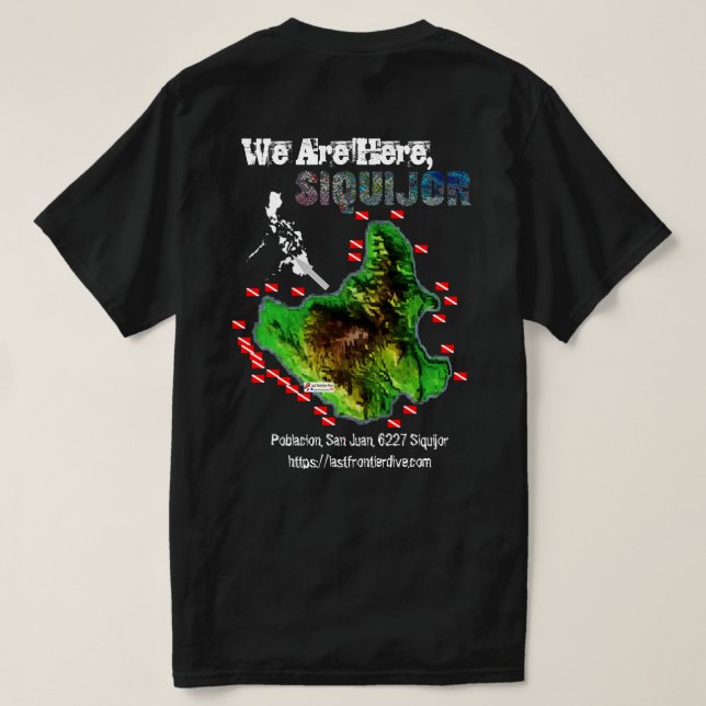 Siquijor Map[Back Print Only] T-Shirt (Design Back)