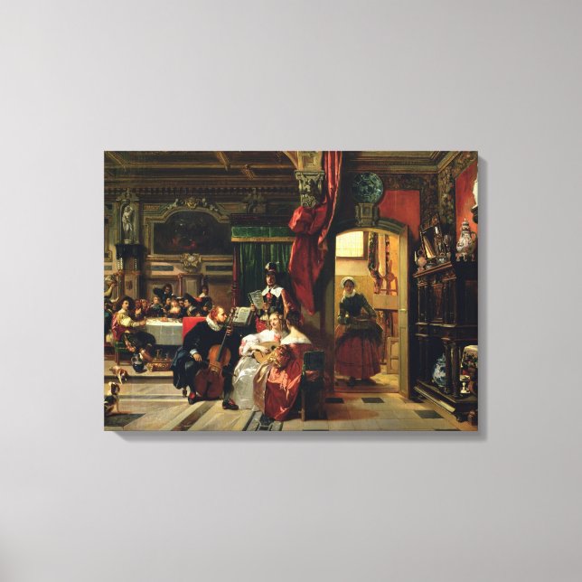 Sir Anthony van Dyck  in London, 1837 Canvas Print (Front)