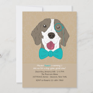 Sir Arthur Dog Invitation