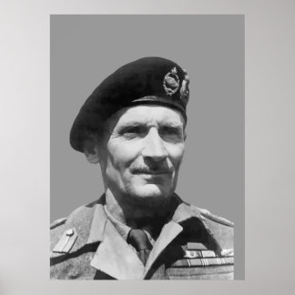 Sir Bernard Law Montgomery Poster