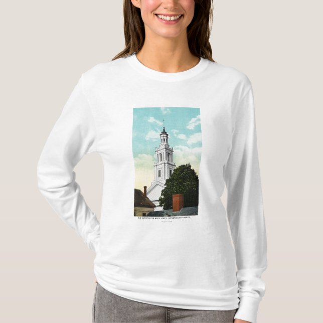 Sir Christopher Wren Tower View T-Shirt (Front)