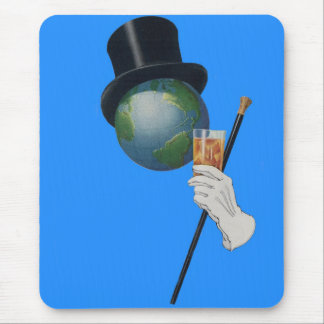 Sir Earth is having a cocktail Mouse Pad