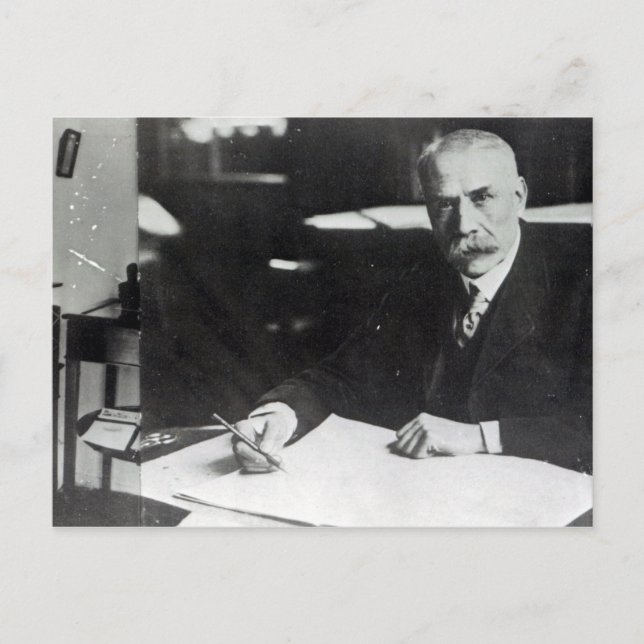Sir Edward Elgar work on one  orchestral scores Postcard (Front)