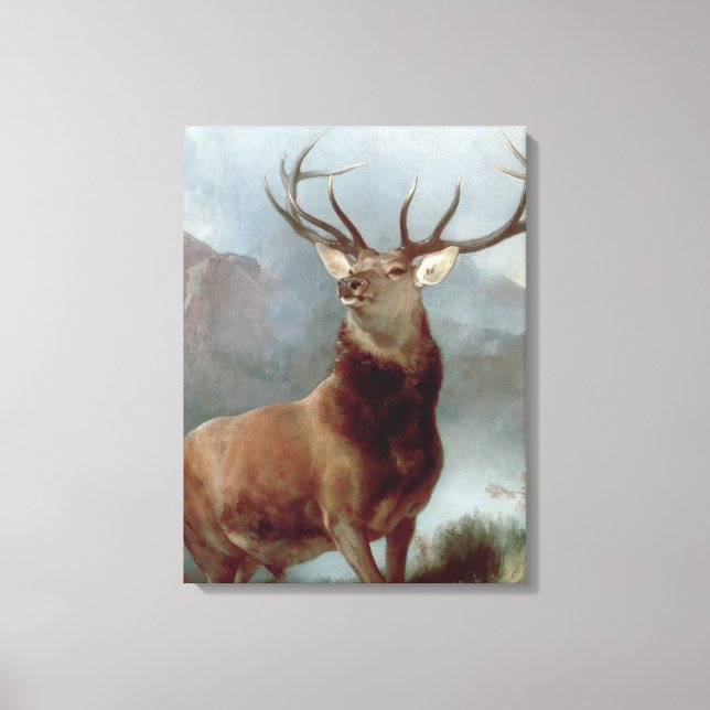 Sir Edwin Landseer | Monarch of the Glen, 1851 Canvas Print (Front)