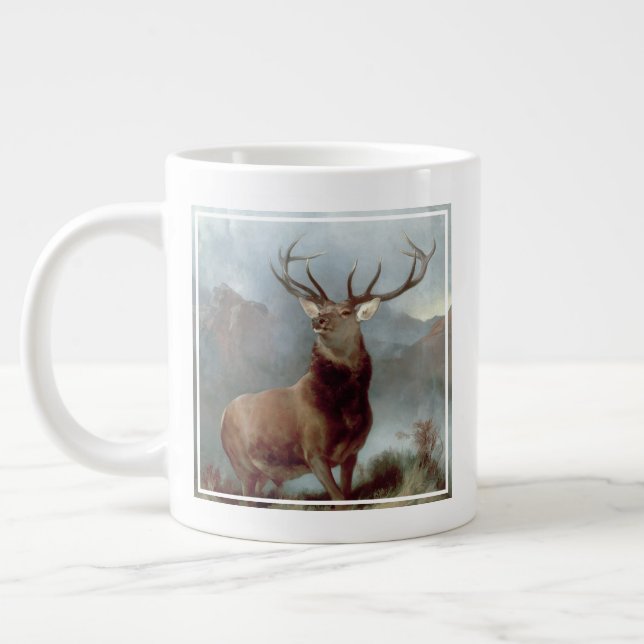 Sir Edwin Landseer | Monarch of the Glen, 1851 Giant Coffee Mug (Left)