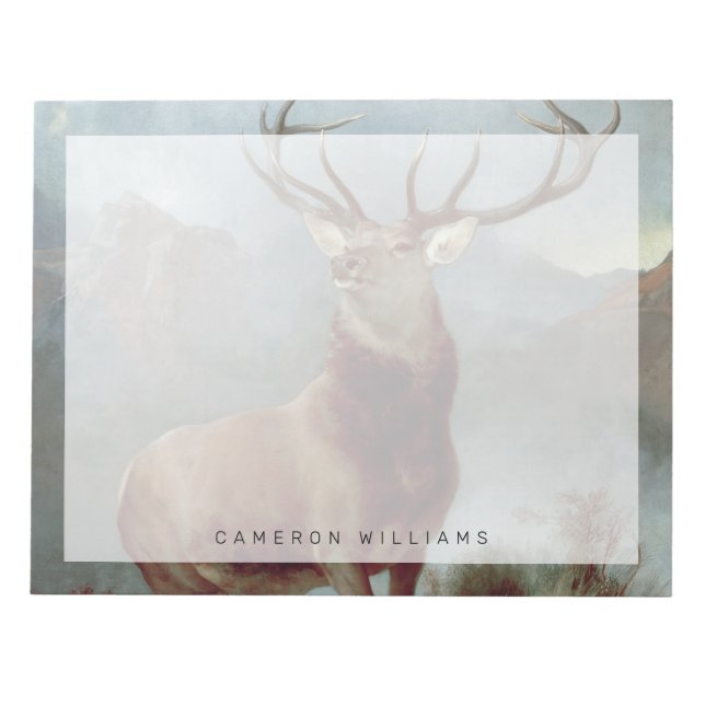 Sir Edwin Landseer | Monarch of the Glen, 1851 Notepad (Front)