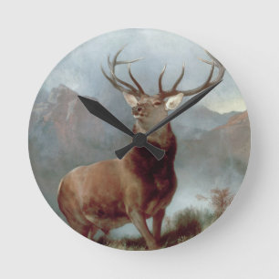 Sir Edwin Landseer Monarch of the Glen, 1851 Round Clock
