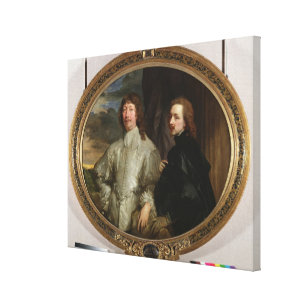 Sir Endymion Porter (1587-1649) and the Artist, c. Canvas Print