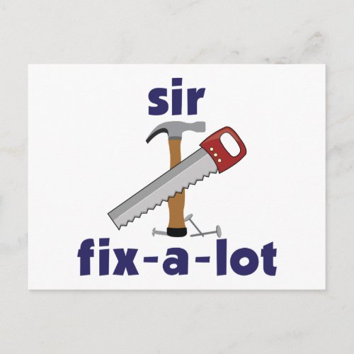 Sir Fix_A_Lot Postcard