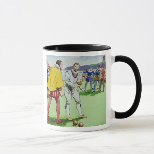 Sir Francis Drake 15403_96 playing bowls from Mug