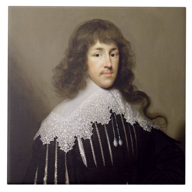 Sir Francis Godolphin, 1633 (oil on canvas) Ceramic Tile (Front)