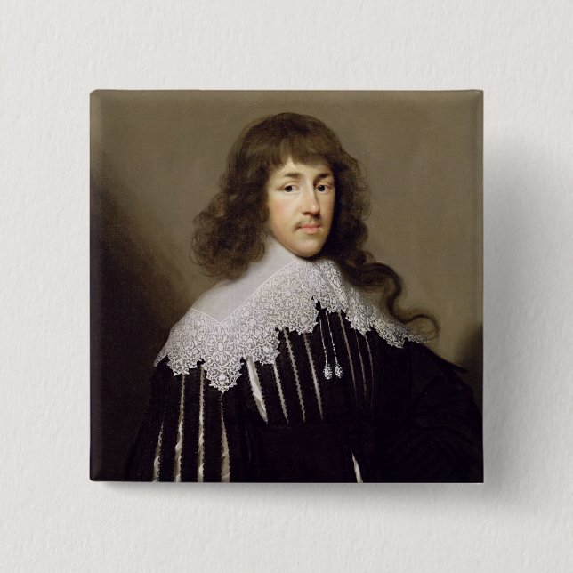 Sir Francis Godolphin, 1633 (oil on canvas) Pinback Button (Front)