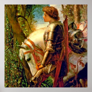 “Sir Galahad” by George Frederic Watts Poster