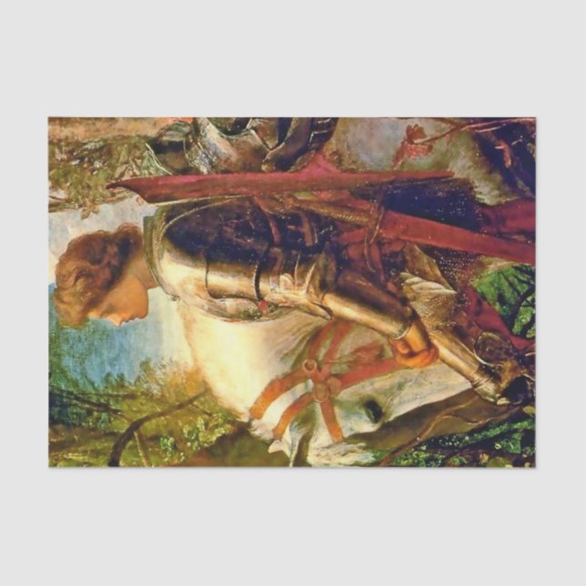 “Sir Galahad” by George Frederic Watts Tissue Paper (Front)