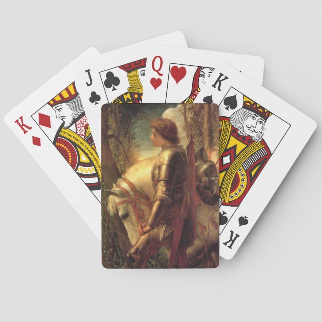 Sir Galahad (by George Frederick Watts) Poker Cards (Back)
