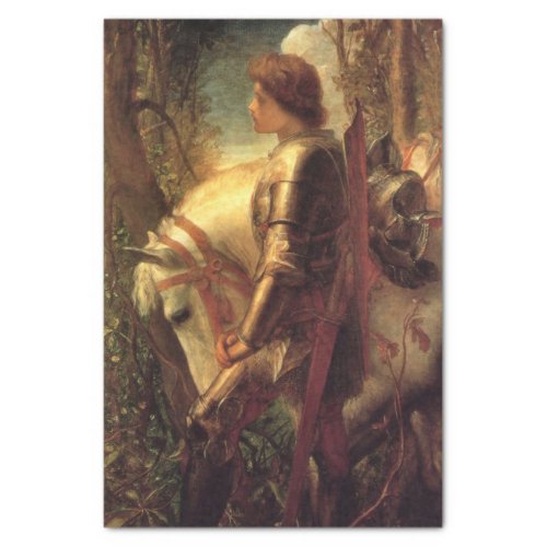 Sir Galahad by George Frederick Watts Tissue Paper