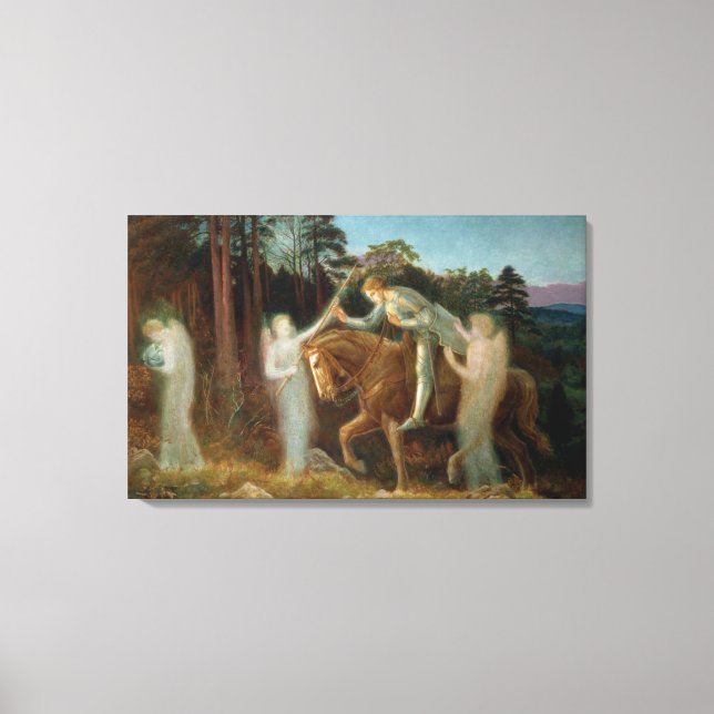 Sir Galahad, c.1894 (oil on canvas) Canvas Print (Front)