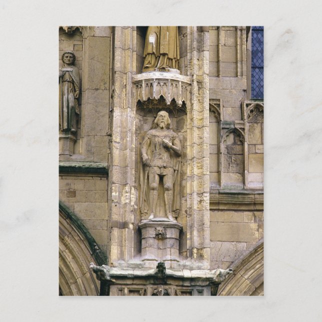 Sir Henry 'Hotspur Percy, on the west facade Postcard (Front)