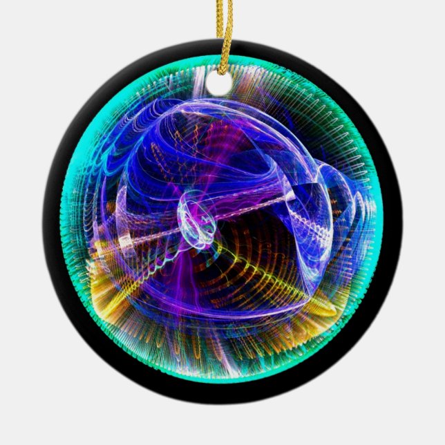 Sir Isaac Newton Ceramic Ornament (Front)