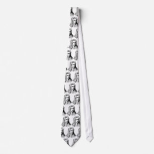 Sir Isaac Newton Famous Scientist math physics Neck Tie
