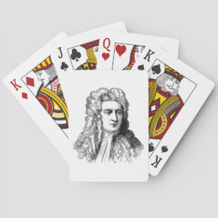 Sir Isaac Newton Famous Scientist math physics Poker Cards