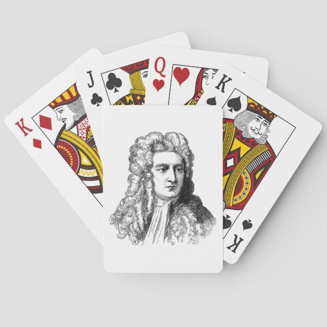 Sir Isaac Newton Famous Scientist math physics Poker Cards (Back)