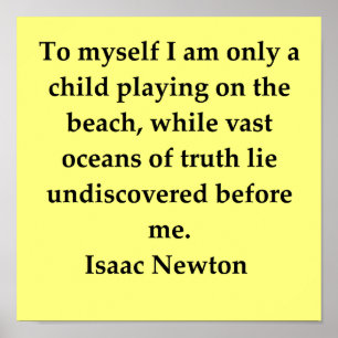 sir isaac newton quote poster