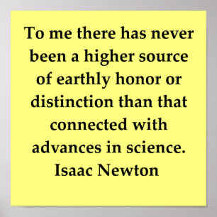 sir isaac newton quote poster