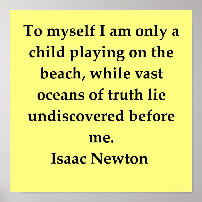 sir isaac newton quote posters