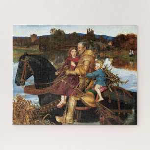 Sir Isumbras at the Ford c. 1857 by John Millais Jigsaw Puzzle