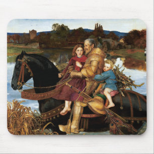 Sir Isumbras at the Ford c. 1857 by John Millais Mouse Pad