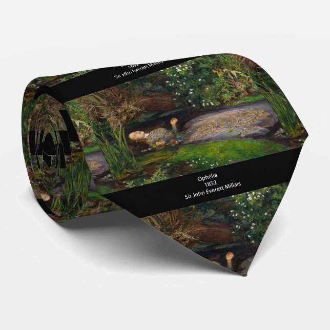 Sir John Everett Millais, “ Ophelia ” Neck Tie (Rolled)