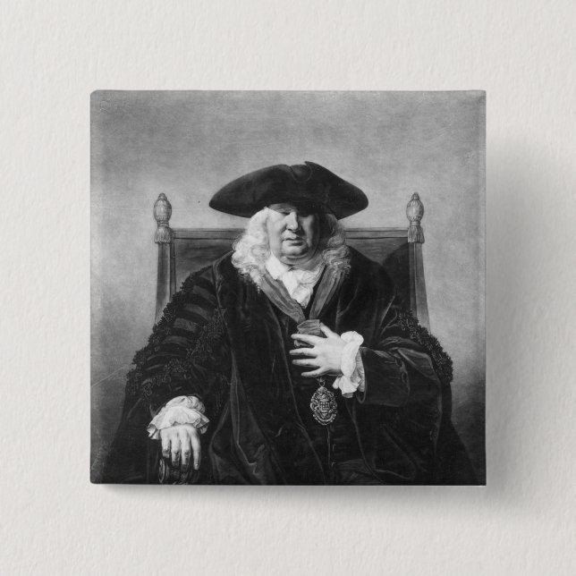 Sir John Fielding Pinback Button (Front)