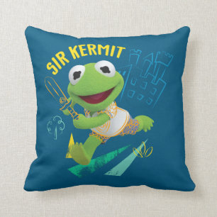 Sir Kermit Throw Pillow