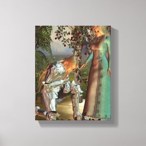 Sir Launcelot and Queen Guinevere Canvas Print