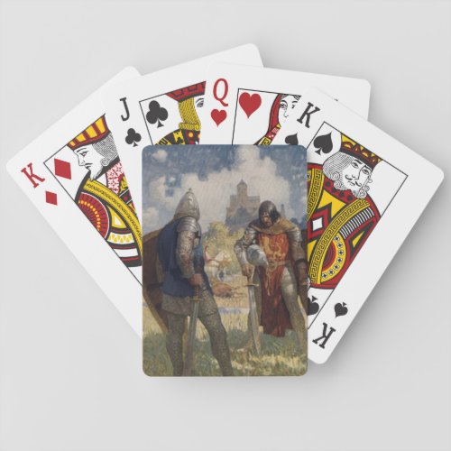 Sir Launcelot du Lake Knight of the Round Table Poker Cards