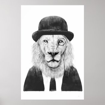 Sir Lion Poster by bsolti at Zazzle