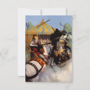 “Sir Mordred’s Lance Broke” by NC Wyeth Thank You Card