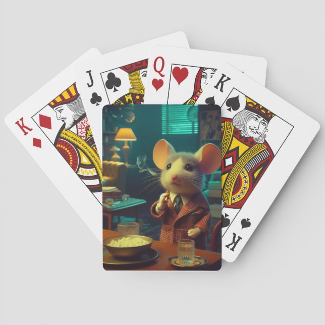 Sir Mouse in a Smoking Jacket Poker Cards (Back)