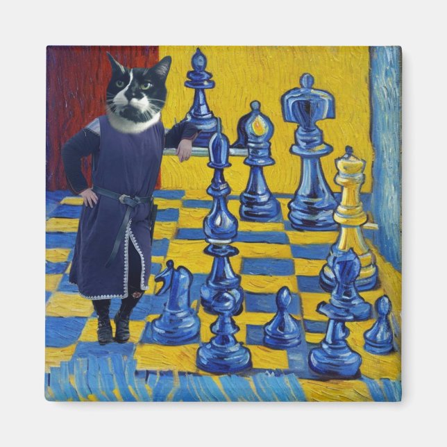 Sir Purrwain Magnet (Front)