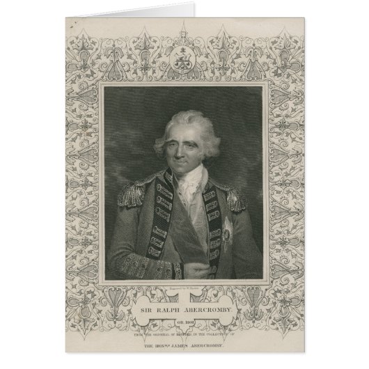 Sir Ralph Abercromby Cards (Front)