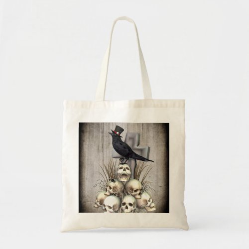 Sir Raven Skully Tote Bag