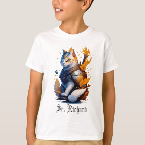 Sir Richard cat knight cool kids T_Shirt