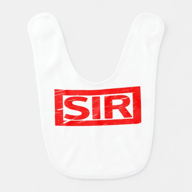 Sir Stamp Bib (Front)