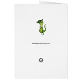 Sir T-rex with Moustaches Cards (Back)