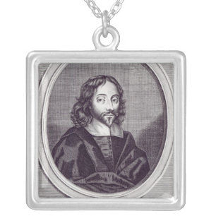 Sir Thomas Browne , engraved by Frederick Silver Plated Necklace