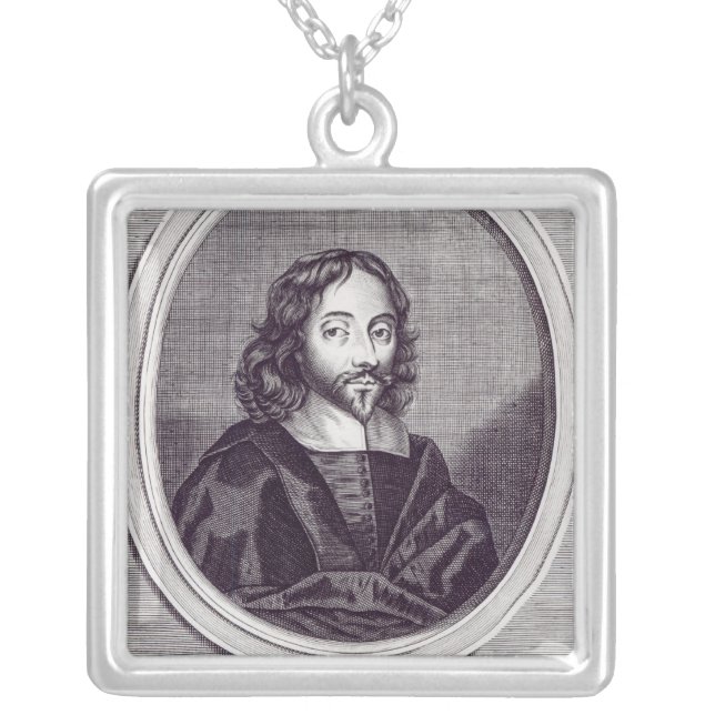 Sir Thomas Browne , engraved by Frederick Silver Plated Necklace (Front)
