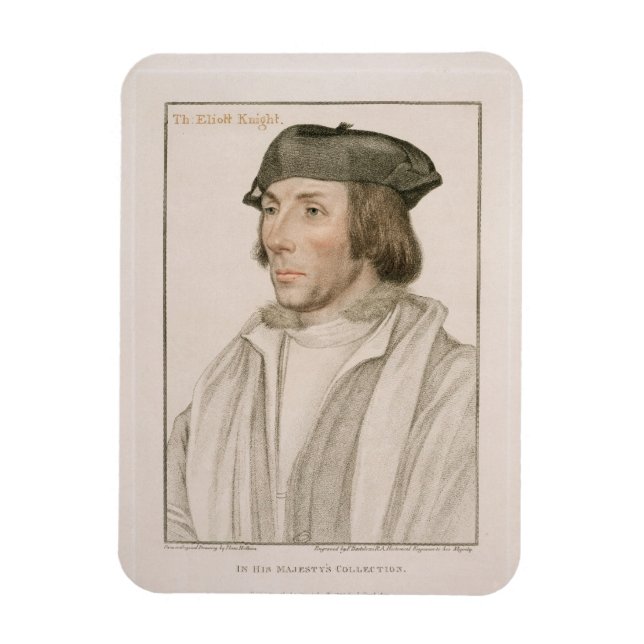 Sir Thomas Elyot (c.1490-1546) engraved by Frances Magnet (Vertical)