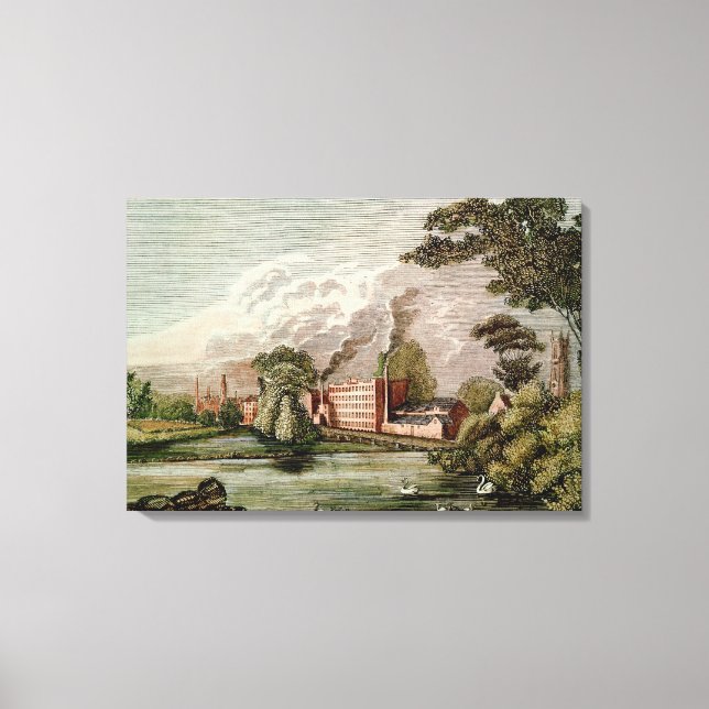 Sir Thomas Lombe's Silk Mill, Derby Canvas Print (Front)