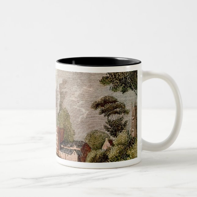 Sir Thomas Lombe's Silk Mill, Derby Two-Tone Coffee Mug (Right)